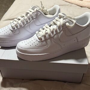 Nike Air Force 1 ‘07 All-White Sneakers Brand New